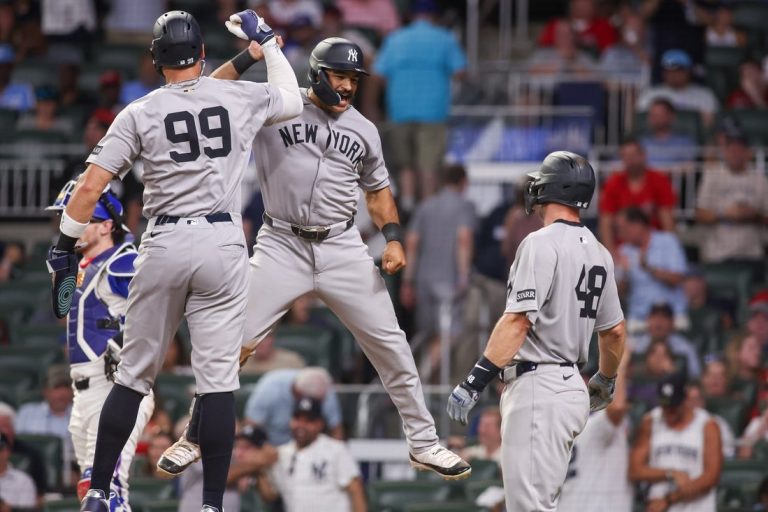 Yankees, after battering Braves’ bullpen, striving for series win