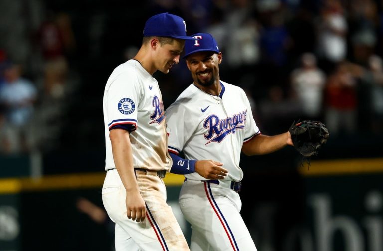 Surging Rangers go for sweep at home against Athletics