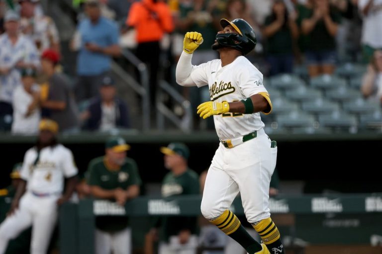 Miguel Andujar homers twice to lead A’s past Mariners