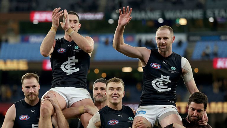 Sam Docherty’s retirement game soured as Carlton fall to Hawthorn