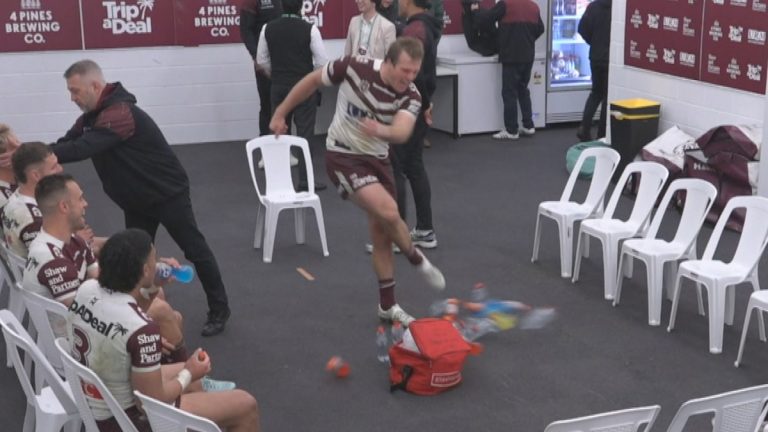 Manly star Jake Trbojevic reacts to viral video after Sea Eagles win vs Storm