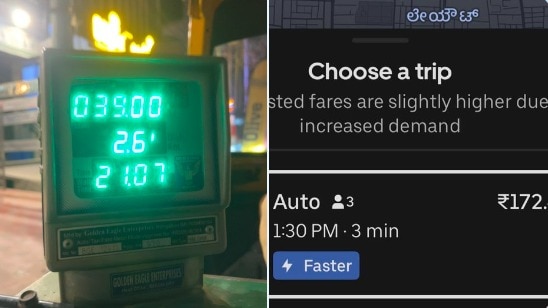 Rs 39 vs Rs 192: Bengaluru woman’s viral ‘meter vs Uber auto price’ post sparks exploitation debate online 