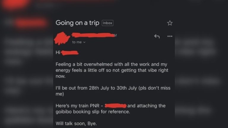 Gen Z intern emails boss for leave saying, ‘not getting the vibe,’ sparks work culture debate