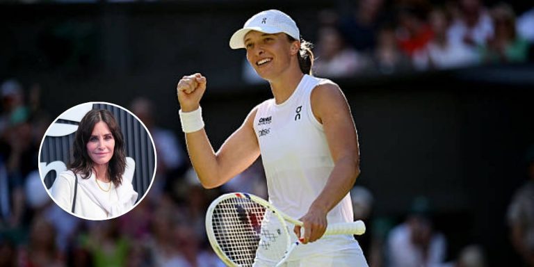 Iga Swiatek hugs F.R.I.E.N.D.S star actress Courteney Cox moments after winning Wimbledon 2025 in adorable celebration