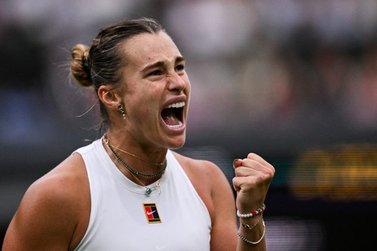 Sabalenka downs ex-doubles partner to enter quarters