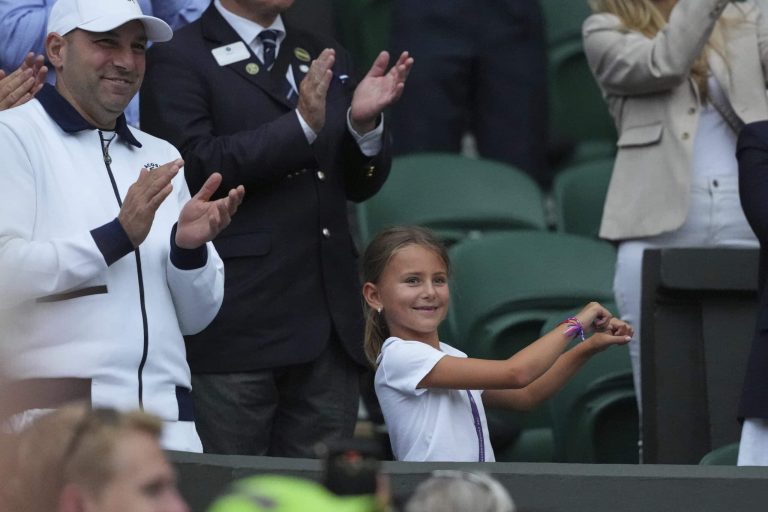 Djokovic’s daughter steals the show with victory dance
