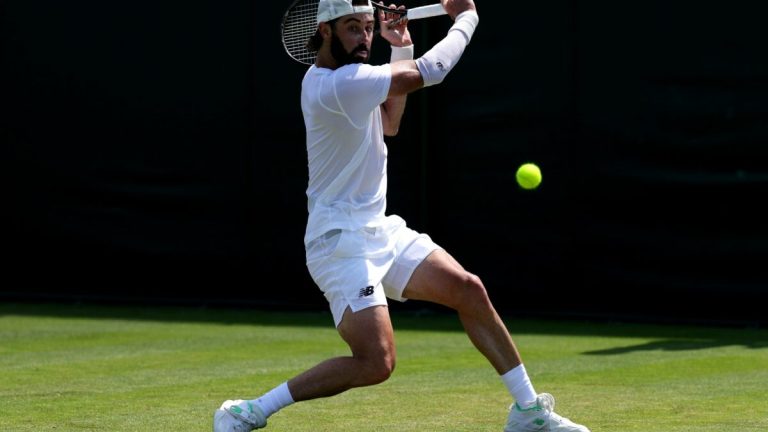 Thompson ‘fighting my ass off’ as he breaks new ground on Wimbledon turf despite dodgy back issues
