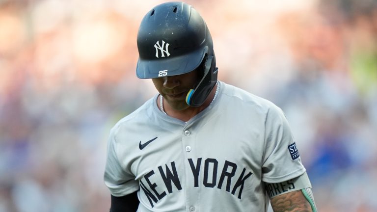 Detroit All-Star Gleyber Torres exits game at Cleveland after taking elbow to head