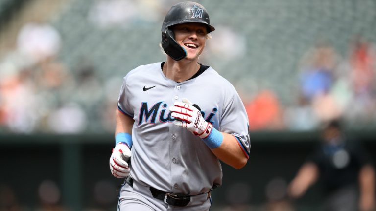 Marlins OF Kyle Stowers hits three homers against Orioles