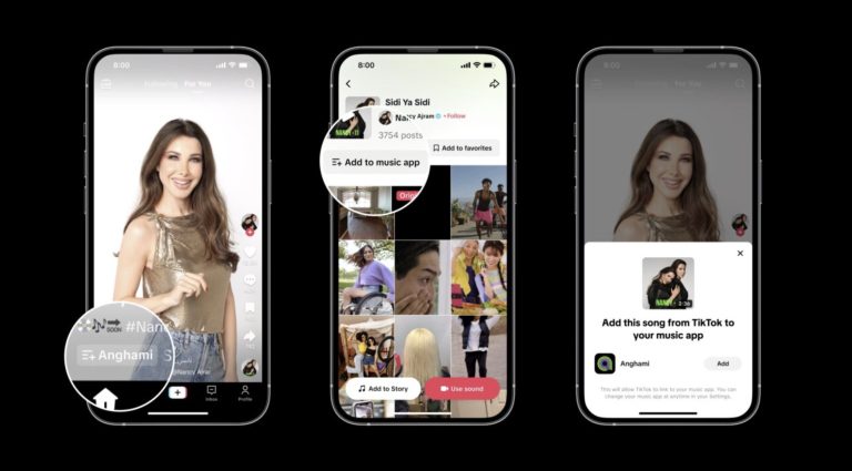TikTok integrates another streaming service into Add to Music App feature, with Anghami partnership
