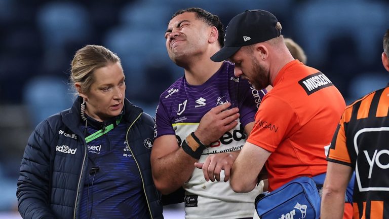 Jahrome Hughes shoulder injury update after Melbourne Storm vs Sydney Roosters; Round 21 results, video, injury update