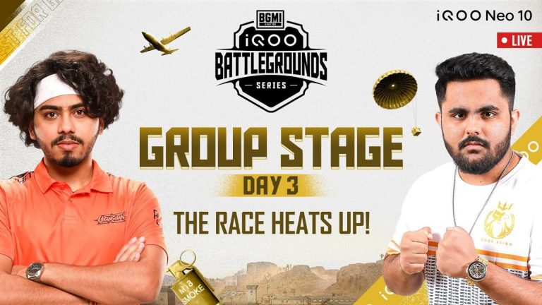 iQOO Battlegrounds Series 2025 Group Stage Day 3: Overall standings and highlights 