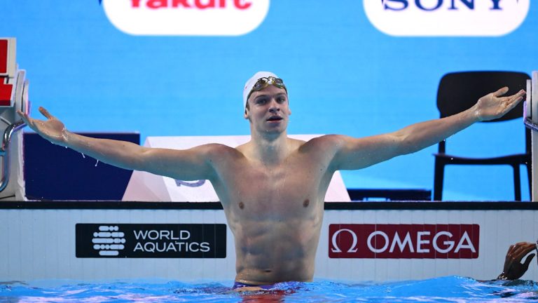 Leon Marchand smashes men’s 200m individual medley world record in Singapore