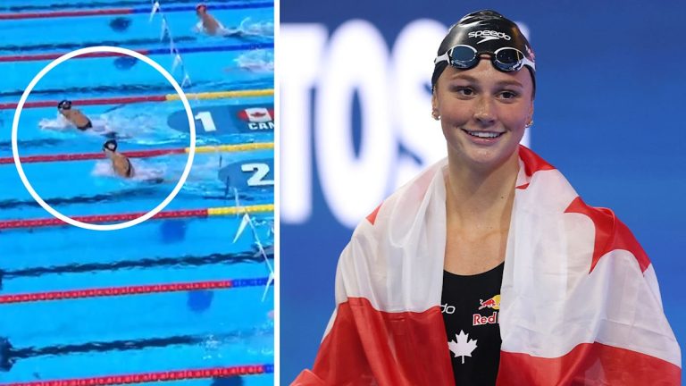 Summer McIntosh holds off Alex Walsh to win 200m individual medley gold in Singapore; Mary-Sophie Harvey grabs bronze, Zidi Yu finishes fourth