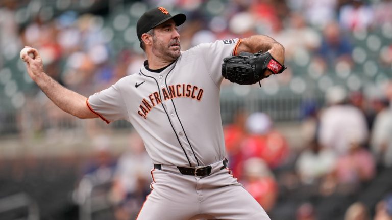 Verlander ends historic winless streak as Devers powers Giants past Braves
