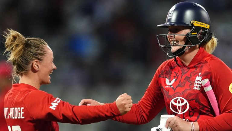 England beat India in final-ball thriller to end T20I series on a high with record women’s run chase at Edgbaston of 168 | Cricket News