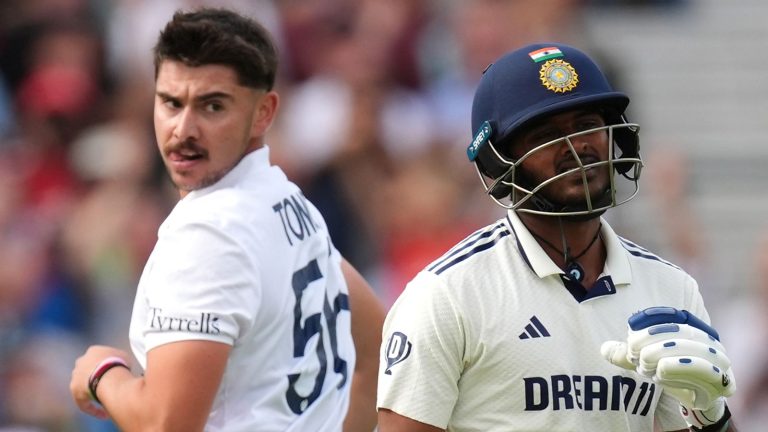 England reduce India to 204-6 in fifth Test with Gus Atkinson, Josh Tongue in wickets before Chris Woakes injury scare | Cricket News