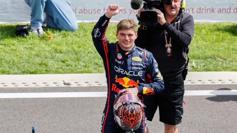 Verstappen overtakes Piastri to win sprint race at Belgian GP at start of new Red Bull era